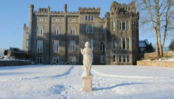 Snow at Kilronan Castle on part of our Destination Management Ireland Tours