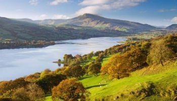 Bala Lake and the Aran Hills in the Snowdonia National Park