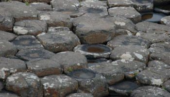 The Giants Causeway in Northen Ireland and its unique rock formations