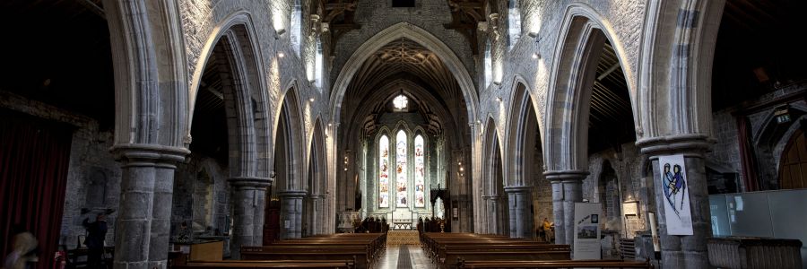 St Canices Church interior in Dublin Ireland