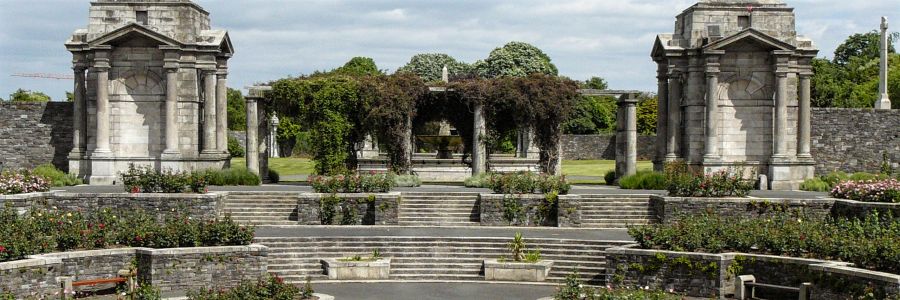 Memorial Rose Garden in Dublin Ireland.