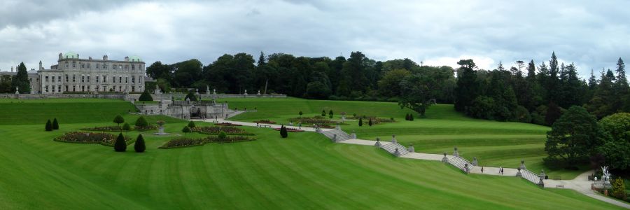 Garden in Powerscourt in County Wicklow ireland