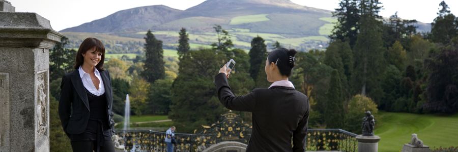 A business group on a site tour of Ireland